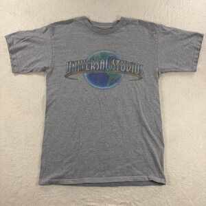 Vintage Universal Studios Classic Logo Gray T-Shirt Size‎ Small Y2K Theme Parks